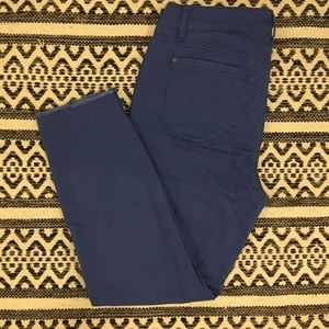 Blue Skinny Crop Jeans